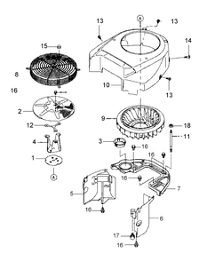 Fh601v-Bs27 Cooling Equipment Diagram and Parts List for M48-KW 53AI8CTV750-23HP Cub Cadet Lawn Tractor